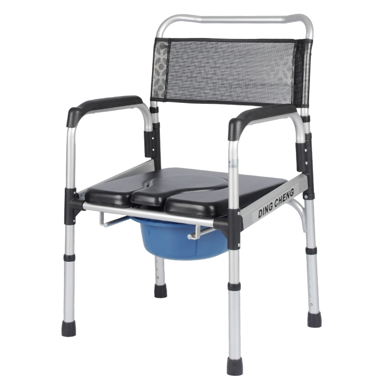 Portable waterproof commode chair
